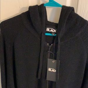 Westport Black: “Black Waffle” Full-Zip Hoodie